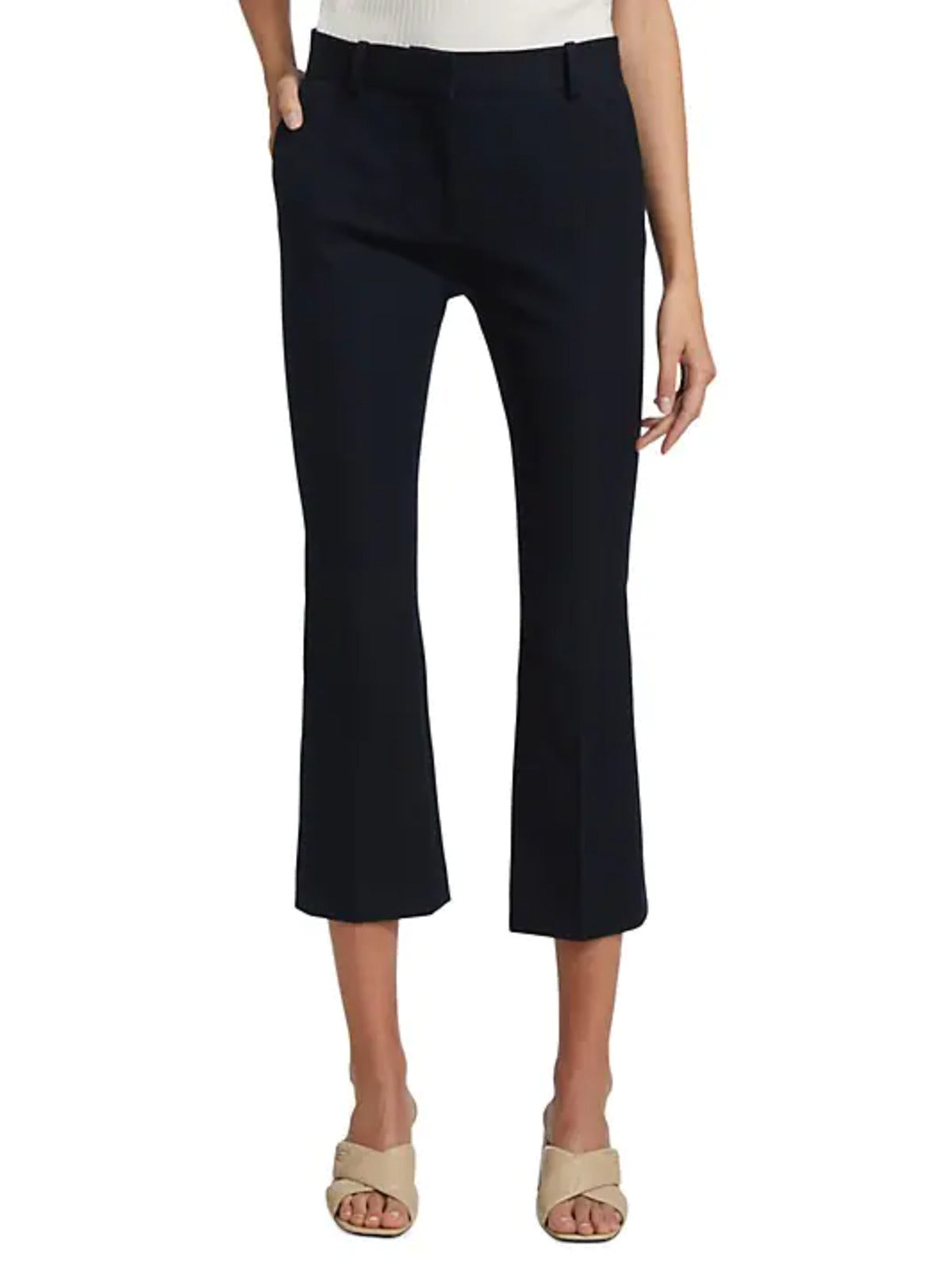 Le Crop Mini Boot Trouser - Navy