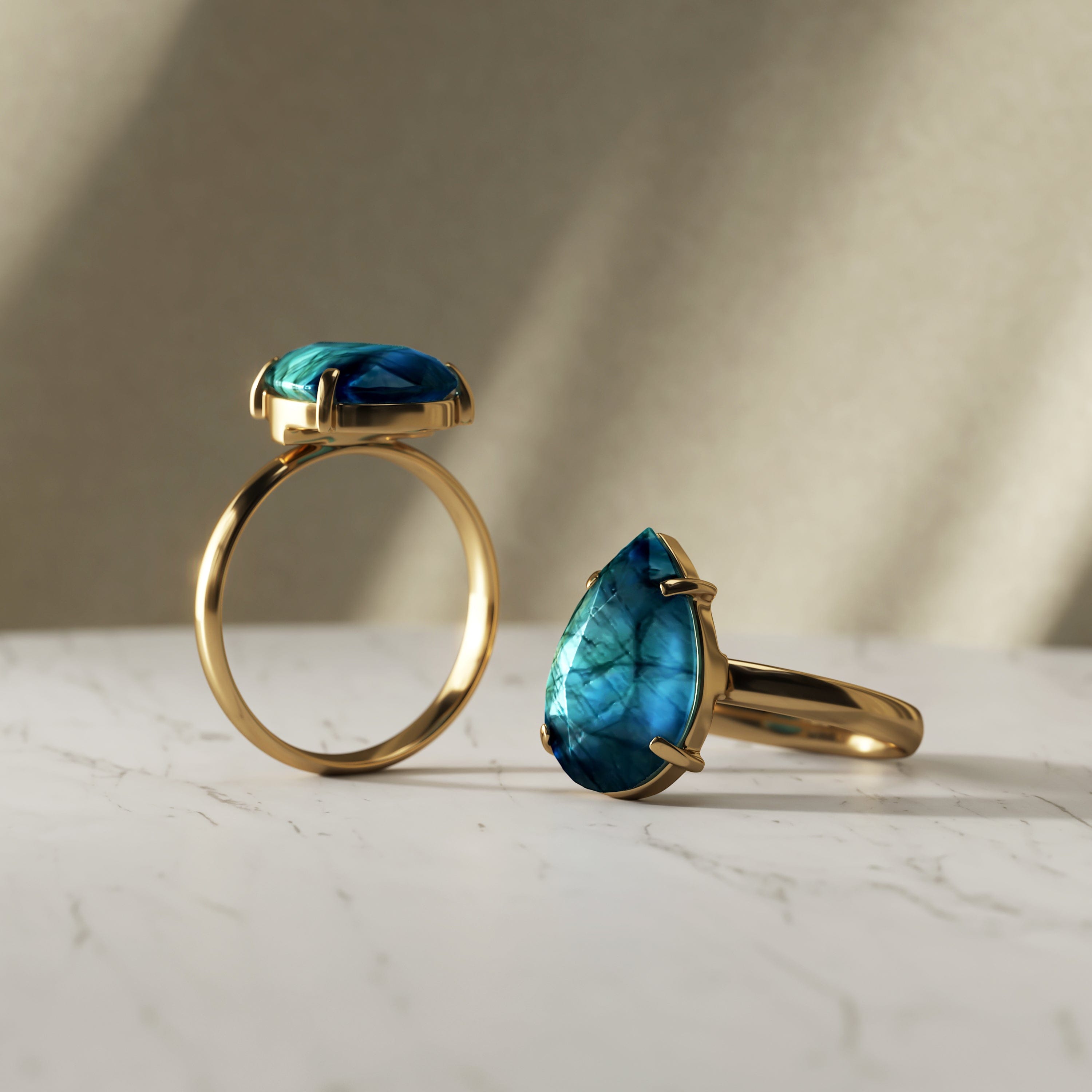 Lunar Labradorite Ring